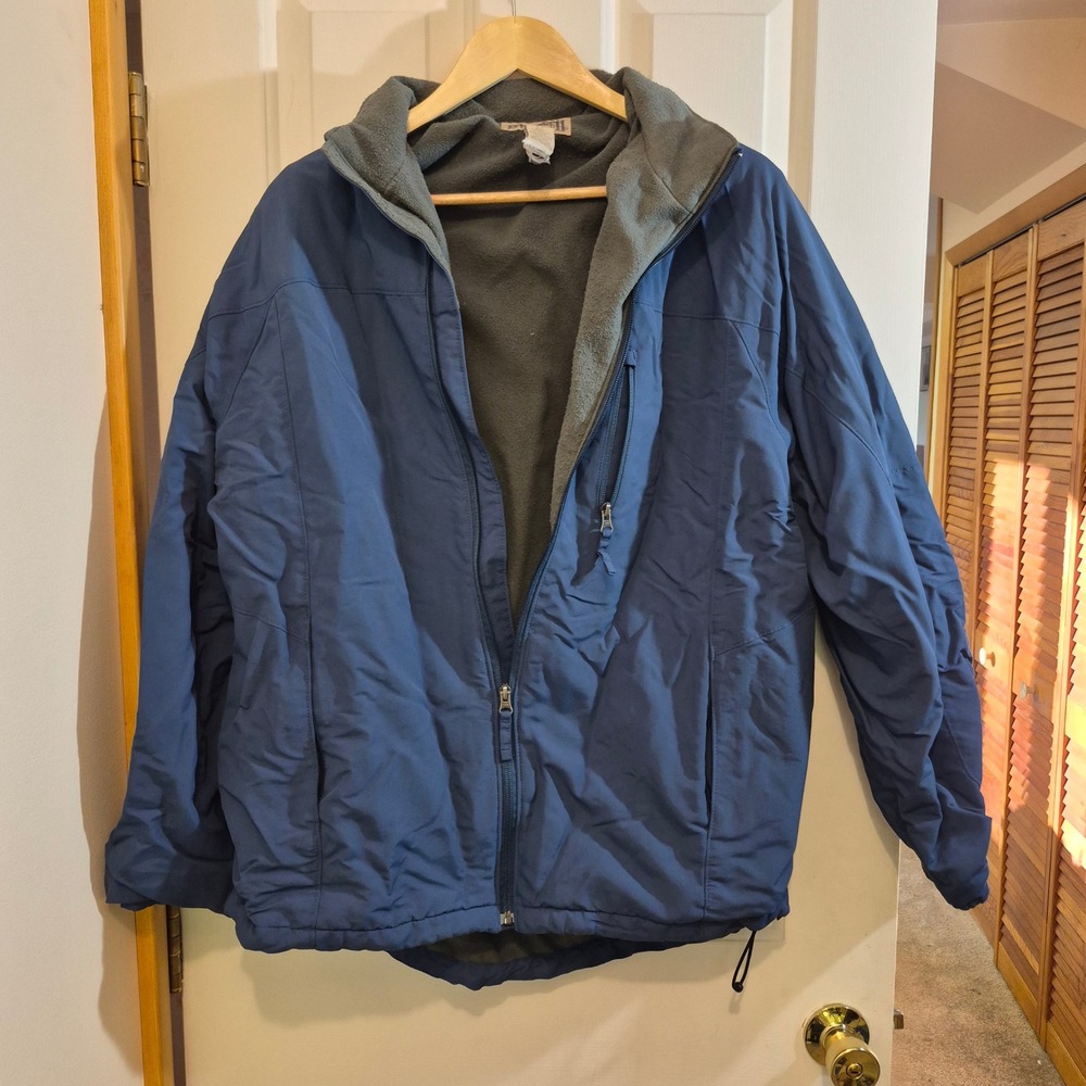 Duluth Trading Co Women LT Blue Supplex Nylon Fleece Lined Full Zip Jacket 32523 - Picture 2 of 5